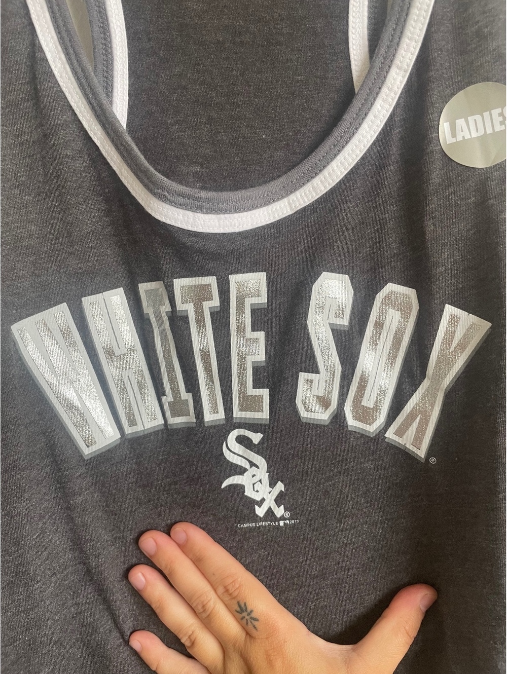 Ladies Chicago White Sox Tank Top Baseball Shirt